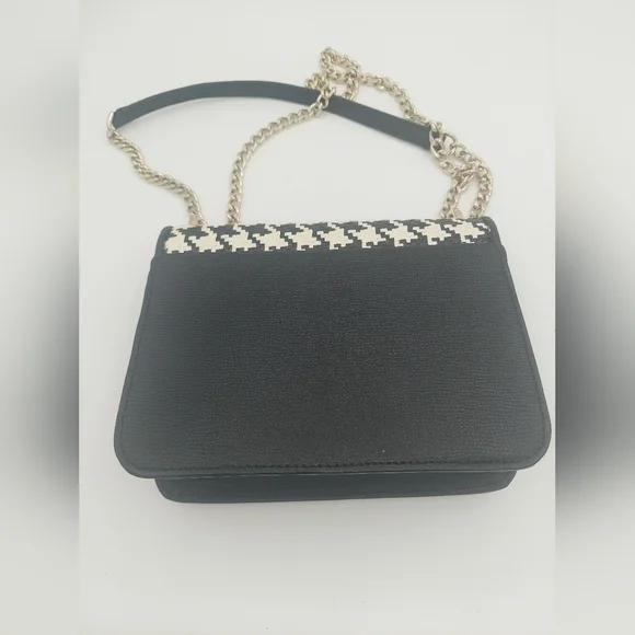Kate Spade Remi Flap Houndstooths pattern chain crossbody - Picture 4 of 7